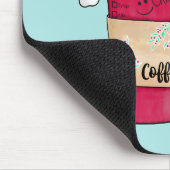 Cute Red Santa Hat Candy Cane kerst Muismat (Hoek)