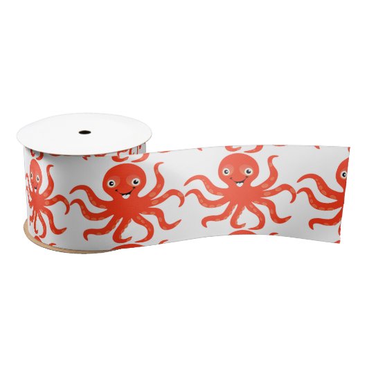 Cute Red Smiling Octopus Thunder_Cove Lint (Spoel)