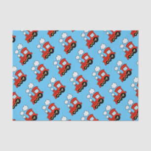 Cute red speelgoed choo train kind Birthday gift Tissuepapier