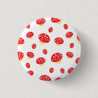 Cute Red Spotty Toadstool Mushrooms Patroon