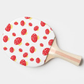 Cute Red Spotty Toadstool Mushrooms Patroon Tafeltennisbatje (Zijkant)