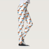 Cute red squirrel met paraplu-cartoon leggings (Rechts)