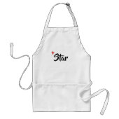Cute Red Star Apron Standaard Schort (Voorkant)