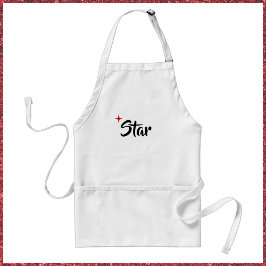Cute Red Star Apron Standaard Schort