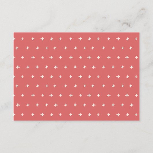Cute Red Strawberry Leaf Foliage Weddenschap Recep Informatiekaartje (Achterkant)