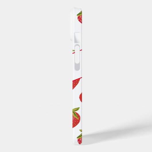 Cute Red Summer Strawberry Pattern - Gepersonalise Case-Mate iPhone Case (Achterkant / Links)