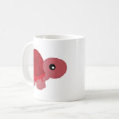 Cute Red Tortoise Koffiemok (Voorkant links)