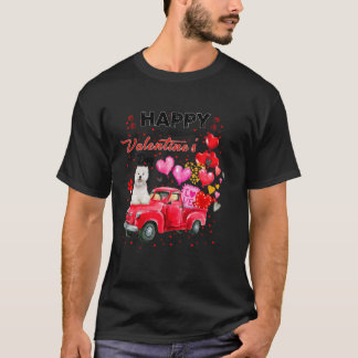 Cute Red Truck Westie Valentijnsdag Costume Boy G T-shirt