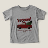 Cute red truck with Christmas tree custom (Design Recto)