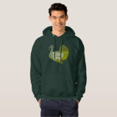 Cute Red Turkey Shape met Text Typografie Hoodie (Voorkant volledig)
