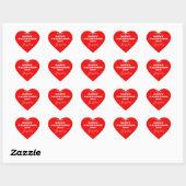 Cute Red Valentine's Day Stickers Personalize (Vel)