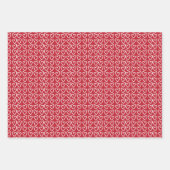 Cute Red White en roze harten Valentijnsdag Inpakpapier Vel (Voorkant)