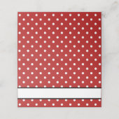 Cute Red White Polka Dot Birthday Party (Buitenkant ongevouwen)