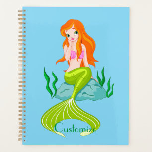 Cute Redkopmermaid Thunder_Cove Planner