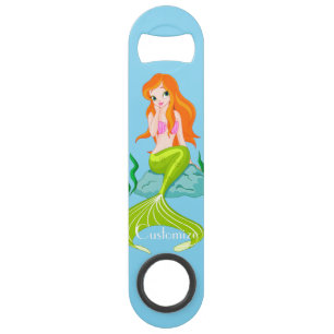 Cute Redkopmermaid Thunder_Cove Speed Flessenopener