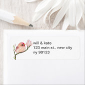 Cute Redpoll Bird Return Address Labels (Insitu)