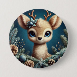 Cute Ree-Illustratie Ronde Button 7,6 Cm