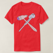 Cute Reflex Hammer and Tuning Fork 1 T-shirt (Design voorkant)