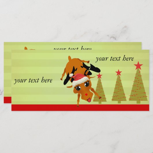 Cute Reindeer (Voorkant / Achterkant)