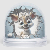 Cute Reindeer breaking through igloo wall (Arrière)