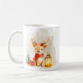 Cute Reindeer Christmas Mug Wrap (Gauche)