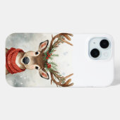Cute Reindeer Christmas Phone Case For Fun winter (Achterkant (horizontaal))