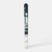 Cute reindeer christmas winter vibes  iPhone 16 hoesje (Linkerkant)