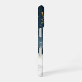 Cute reindeer christmas winter vibes  iPhone 16 hoesje (Rechterkant)