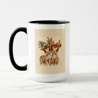 Cute Reindeer Couple Christmas Mug | Holiday Gift