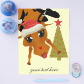 Cute Reindeer Flyer (Enkel)