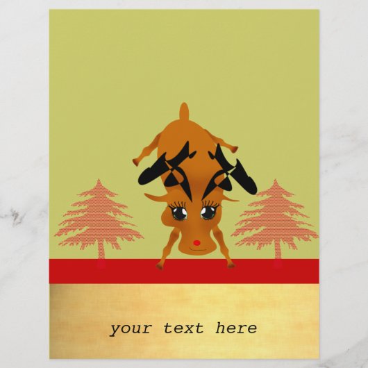 Cute Reindeer Flyer (Voorkant)