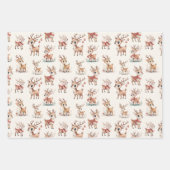 Cute Reindeer Inpakpapier Vel (Voorkant 3)