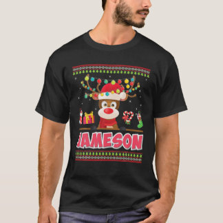 Cute Reindeer Jameson Merry Kerstman T-shirt