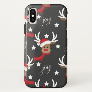 Cute Reindeer Joy iPhone X Hoesje