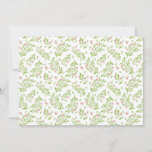 Cute Reindeer Joyeux Vacances Carte photo de vacan (Dos)