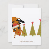 Cute Reindeer Kaart (Achterkant)