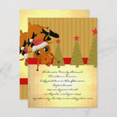 Cute Reindeer Kaart (Voorkant / Achterkant)