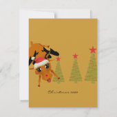 Cute Reindeer Kaart (Achterkant)