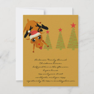 Cute Reindeer Kaart