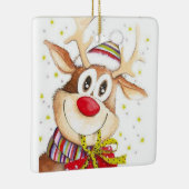 Cute Reindeer Keramisch Ornament (Rechts)