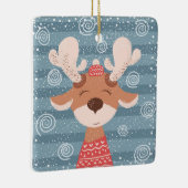 Cute Reindeer Keramisch Ornament (Rechts)