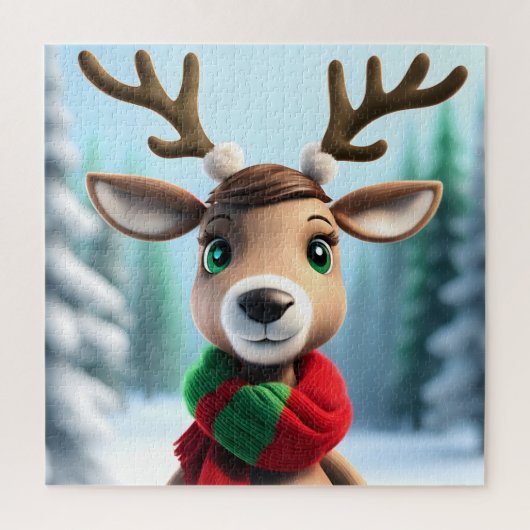 Cute Reindeer Legpuzzel (Verticaal)