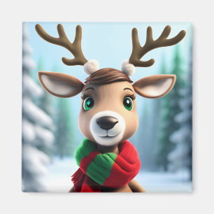 Cute Reindeer Magneet