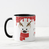 Cute Reindeer personaliseren Mok (Links)