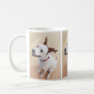 Cute Reindeer Puppy Dog 3 foto Koffiemok