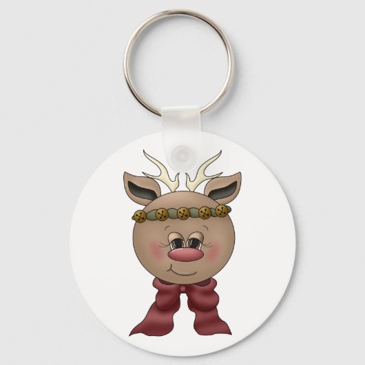 Cute Reindeer Sleutelhanger (Voorkant)