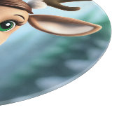 Cute Reindeer Snijplank (Hoek)