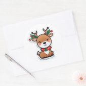 Cute Reindeer Sticker (Envelop)