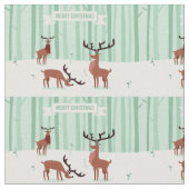 Cute Reindees tissu de Noël (Fermer)