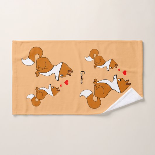 Cute renard (Serviette à main)